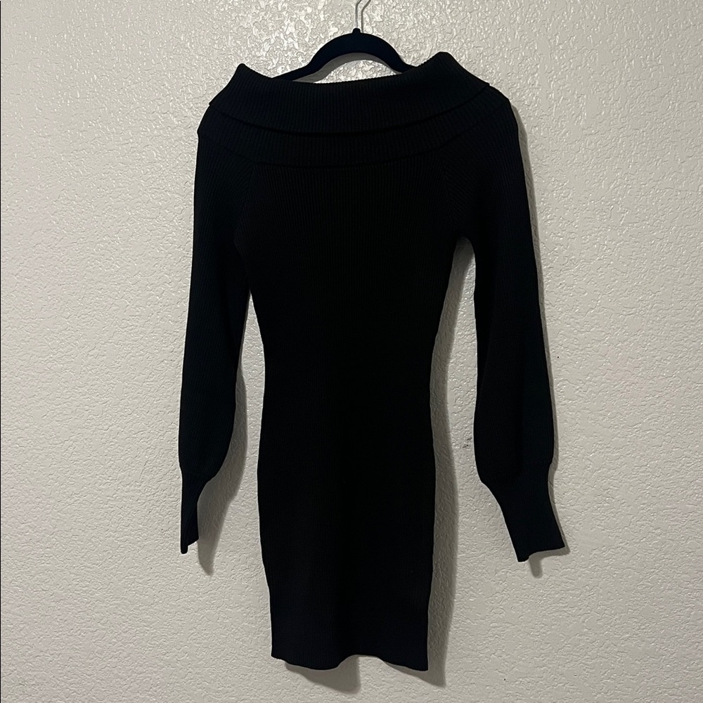 Fashion Nova Black Off-Shoulder Sweater